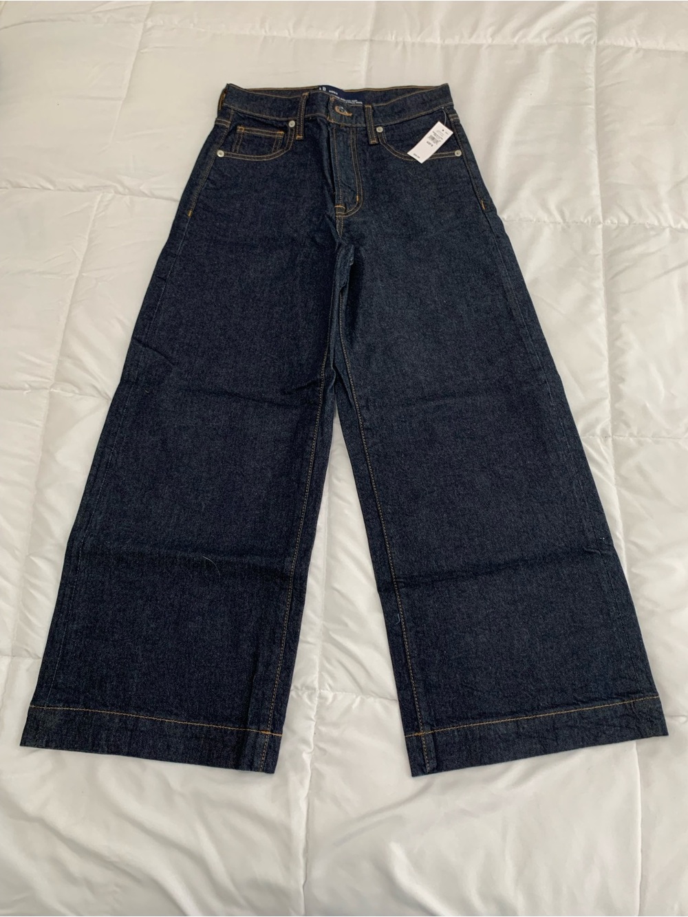 New Gap Factory high-rise wide-leg crop jeans Size 27 Short